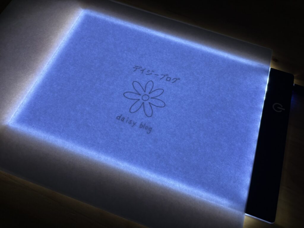 トレースボードを使用した写真